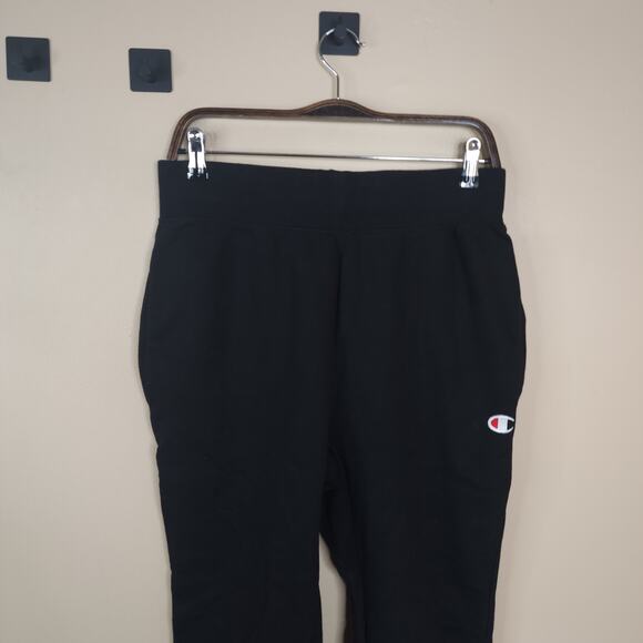 Champion GF01 Men's Reverse Weave Trim Joggers in Black Size M - Picture 2 of 8